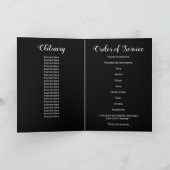 Moderne Beerdigung von Dienstdenkmälern mit einer Programm (Innenseite)