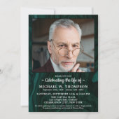 Moderne Beerdigung von Leben Beerdigung maßgeschne Einladung (Vorderseite)