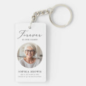 Moderne Beerdigungsdenkmal im Gedächtnis Schlüsselanhänger (Rückseite)