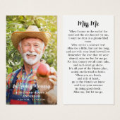 Moderne Beerdigungskarten Foto Memorial Prayer Car (Vorne & Hinten)