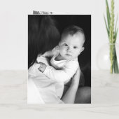 Moderne Beerdigungsordnung für drei Fotos Einladung (Rückseite)