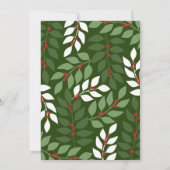 Moderne Beeren-Filialen - Cocktail-Feier Einladung (Rückseite)