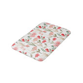 Moderne Beeren-Kirsch-Blumenmuster Badematte (Schrägansicht)