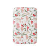 Moderne Beeren-Kirsch-Blumenmuster Badematte (Vorderseite Vertikal)