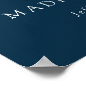 Moderne Begrüßungspartei der Skriptflotte Poster (Ecke)