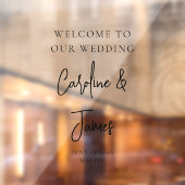 Moderne Begrüßungsschrift Mirror Decal Fensteraufkleber (Blatt 2)