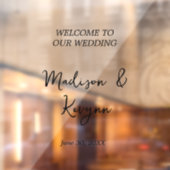 Moderne Begrüßungsschrift Mirror Decal Fensteraufkleber (Blatt 2)