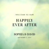 Moderne Begrüßungsschrift Mirror Decal Fensteraufkleber (Blatt 3)