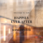 Moderne Begrüßungsschrift Mirror Decal Fensteraufkleber (Blatt 2)