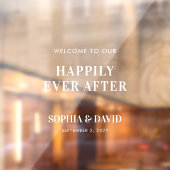 Moderne Begrüßungsschrift Mirror Decal Fensteraufkleber (Blatt 2)