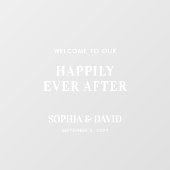 Moderne Begrüßungsschrift Mirror Decal Fensteraufkleber (Blatt)