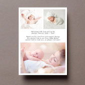 Moderne Begrüßungsskriptfotografie Geburt Ankündigung