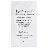 Moderne Begrüßungstasche Hotelgästen Taschen Kleine Geschenktüte (Vorderseite)