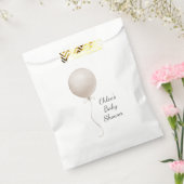 Moderne Beige Ballon Boho Babydusche Geschenktütchen (Versiegelt)