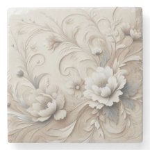Moderne beige Blume 1