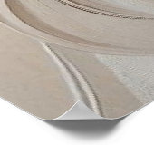 Moderne beige Blume 20 Poster (Ecke)