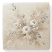 Moderne beige Blume 2