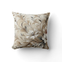 Moderne beige Blume 4 Poster