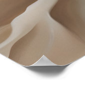 Moderne beige Blume Kunstwerke Poster (Ecke)