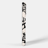 Moderne beige Blume Schwarz Botanisch Case-Mate iPhone Hülle (Rückseite / Rechts)