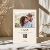 Moderne Beige Blumenhochzeit Einladung