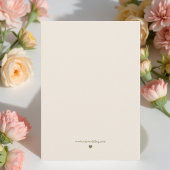 Moderne Beige Blumenhochzeit Save The Date