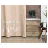 Moderne Beige Duschvorhang