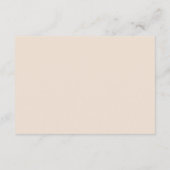 Moderne Beige ein Hinweis auf Geschenke QR-Code Begleitkarte (Rückseite)