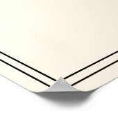 Moderne Beige Fette Typografie Hochzeitsbegrüßung Poster (Ecke)