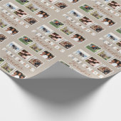 Moderne Beige Freunde für immer FotoCollage Geschenkpapier (Ecke)