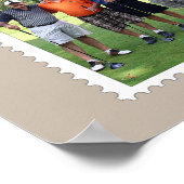 Moderne Beige Freunde für immer FotoCollage Poster (Ecke)