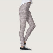 Moderne beige-graue Snakeskin-Leggings Leggings (Rechts)