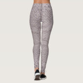 Moderne beige-graue Snakeskin-Leggings Leggings (Rückseite)