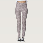 Moderne beige-graue Snakeskin-Leggings Leggings (Vorderseite)