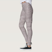 Moderne beige-graue Snakeskin-Leggings Leggings (Links)