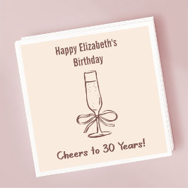 Moderne Beige jubelt bis 30 Jahre Geburtstag Napki Serviette