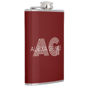 Moderne Beige Monogram Flachmann (Rechts)