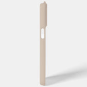 Moderne beige Monogramm-Schriftname Case-Mate iPhone Hülle (Rückseite / Rechts)