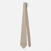 Moderne Beige-Oktagon-Muster Krawatte (Vorderseite)