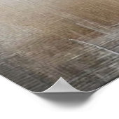 Moderne beige-rosa Blume 30 Poster (Ecke)