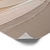 Moderne beige-rosa Blume 32 Poster (Ecke)