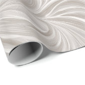 Moderne Beige-Taupe-Soft-Motion-Abstrakte Muster Geschenkpapier (Rolleneckpunkt)