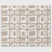 Moderne Beige-Taupe-Soft-Motion-Abstraktes Muster Geschenkpapier (Flach)