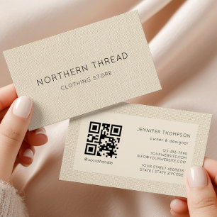 Moderne beige Textur Visitenkarte