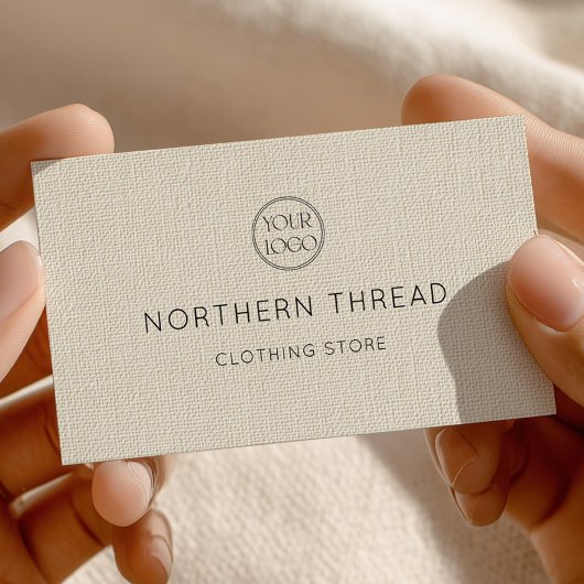 Moderne Beige Textur Visitenkarte