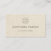 Moderne Beige Textur Visitenkarte (Vorderseite)