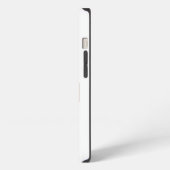 Moderne Beige- und Weinmonogramm iPhone Hülle (Linke Seite)