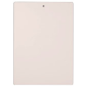 Moderne Beige- und Weinmonogramm Klemmbrett (Rückseite)