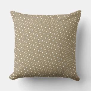 Moderne beige und weiße geometrische Muster Kissen