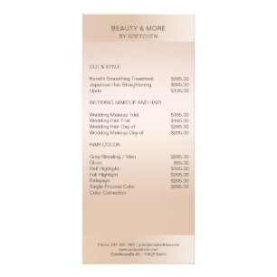 Moderne, beigefarbene Hautfarbe Werbekarte